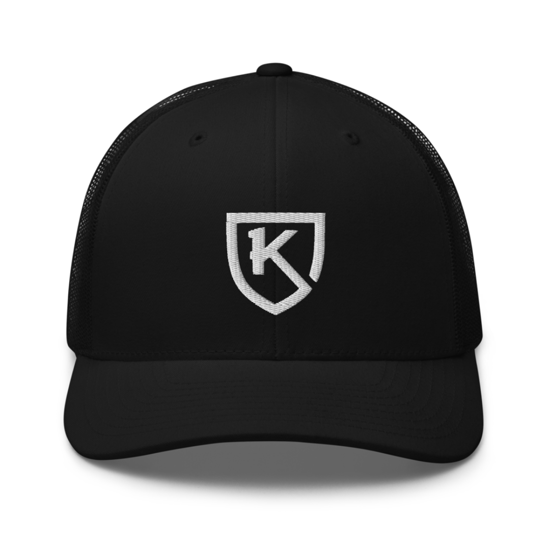 The Adjustable Size cap - Shield Design Black