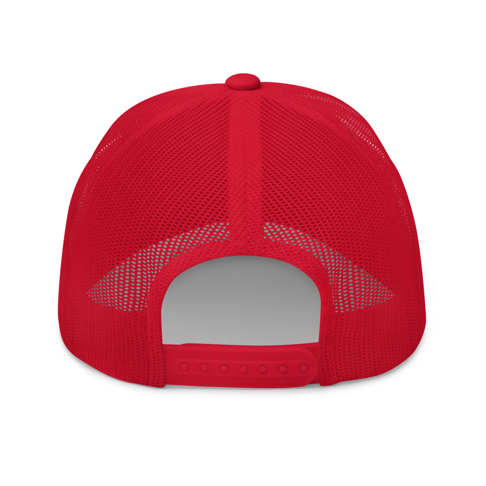 K1 Apparel Co. Shield Snapback Red Side View