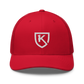 K1 Apparel Co. Shield Snapback Red