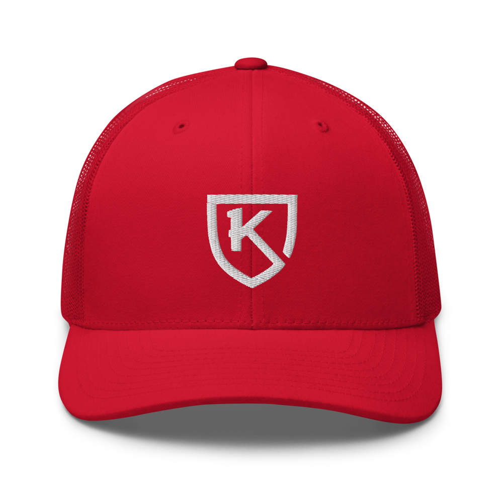 K1 Apparel Co. Shield Snapback Red