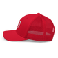 K1 Apparel Co. Shield Snapback Red Side View